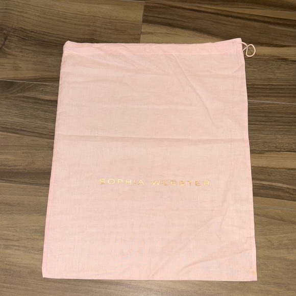 Sophia Webster Blush Pink Drawstring Dust Bag - Picture 1 of 5
